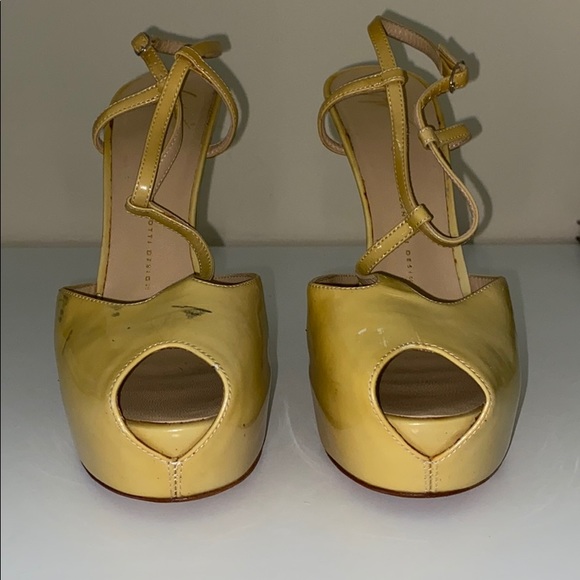 Giuseppe Zanotti peep toe 2 color Platform Strappy Heel Pumps Patent Leather - Picture 11 of 12